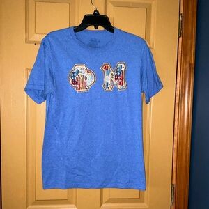 Phi Mu Stitch Letter Shirt